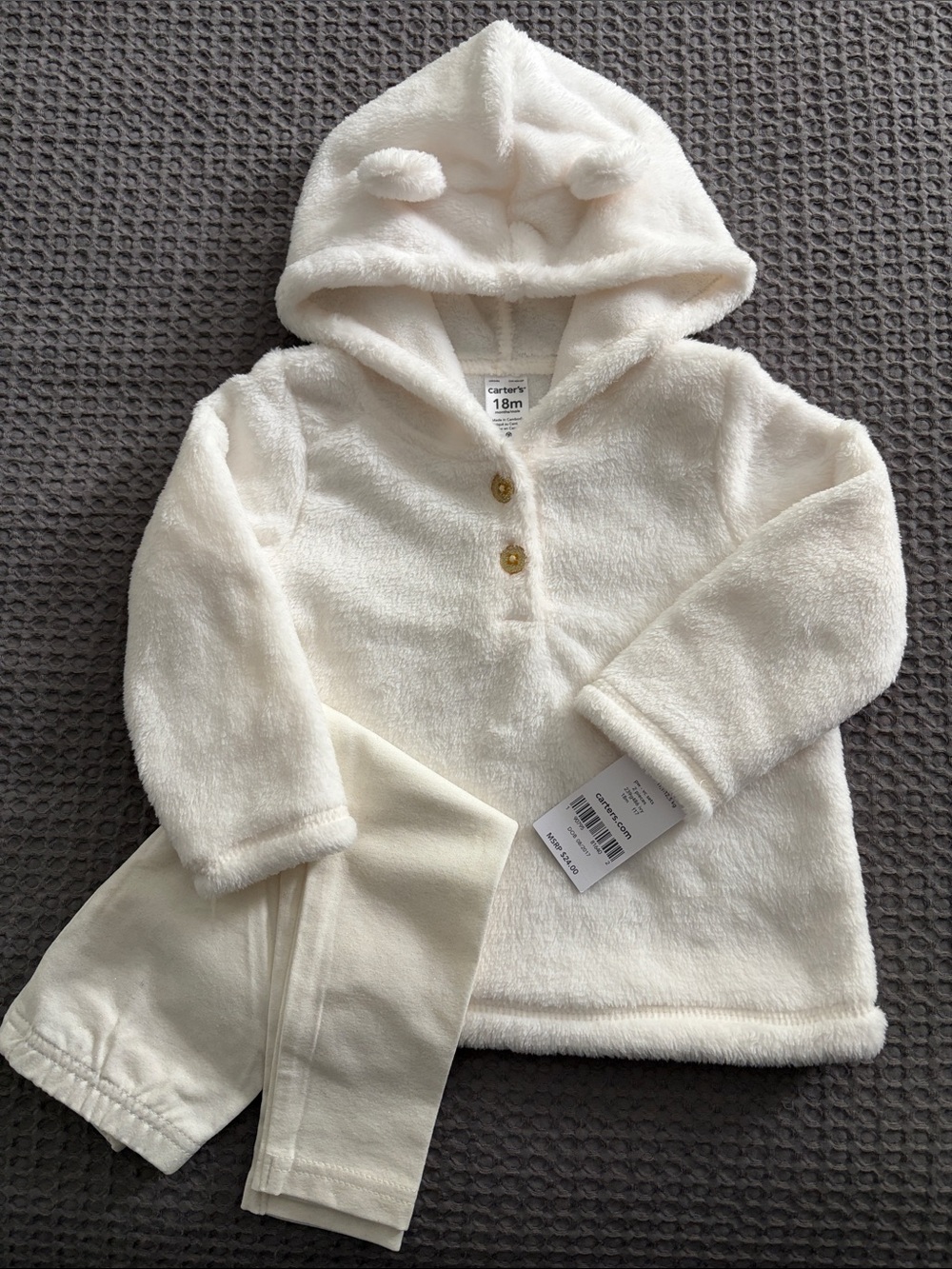 Carter's Plush Pullover with Sparkle Leggings